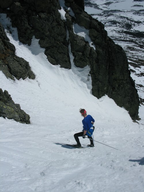 Simen in his lycra and cross country skis!