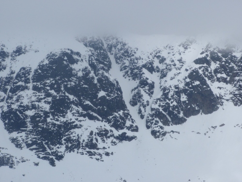 South couloir of Store Soleitind (taken from ridge of Austabottind)